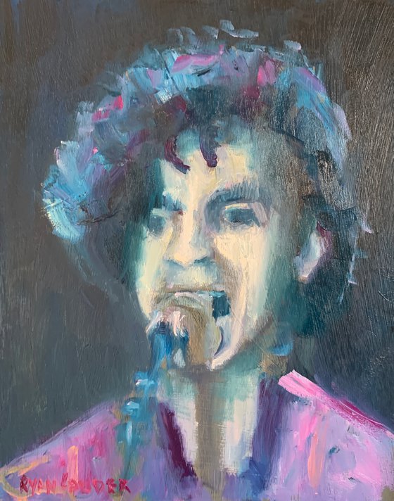 Prince - Painting by Ryan Louder