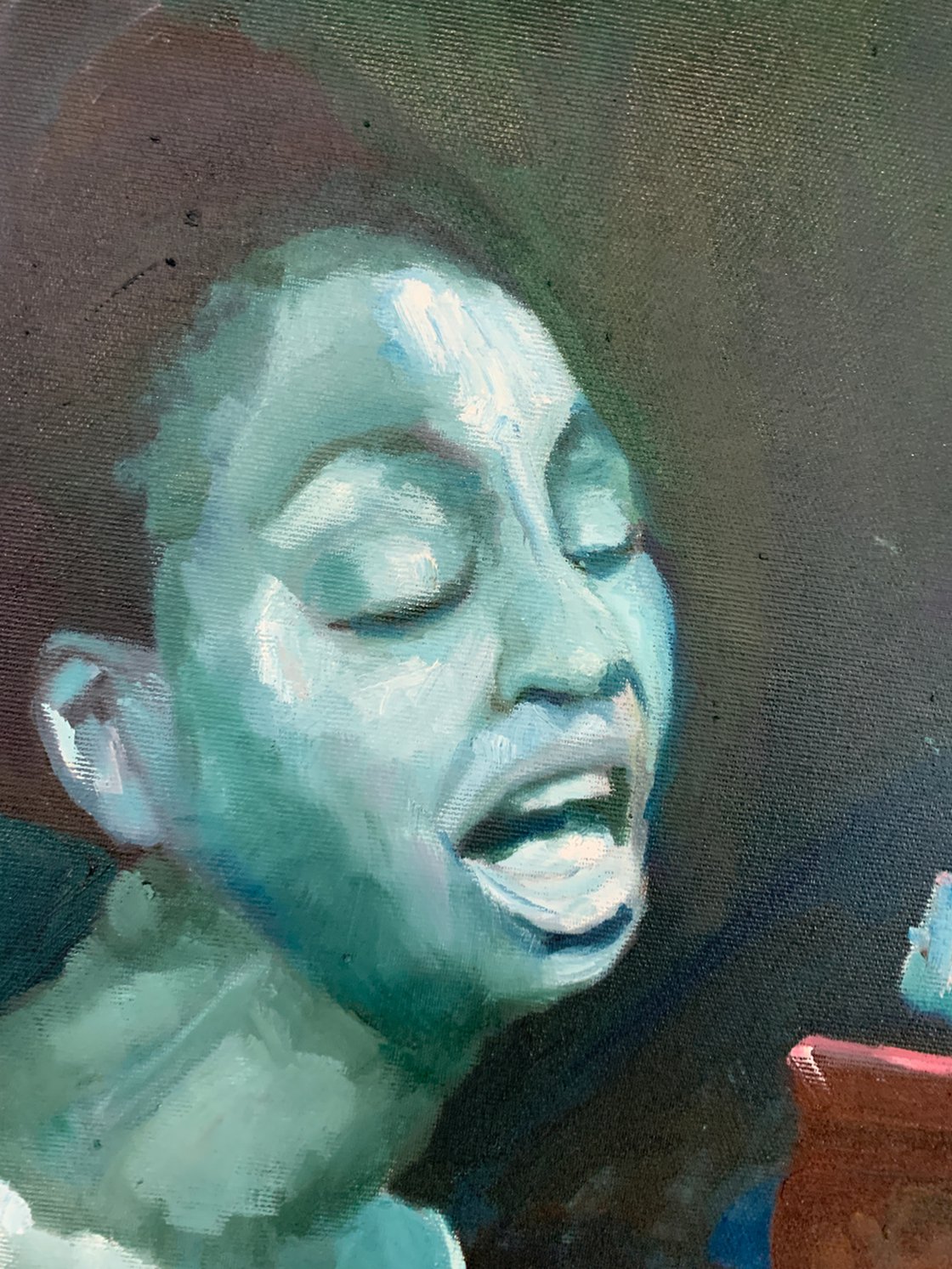 Nina Simone Singing The Blues by Ryan  Louder - Sold