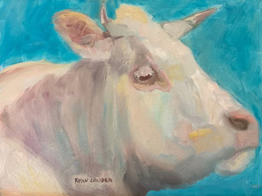 The White Bull Painting by Ryan Louder