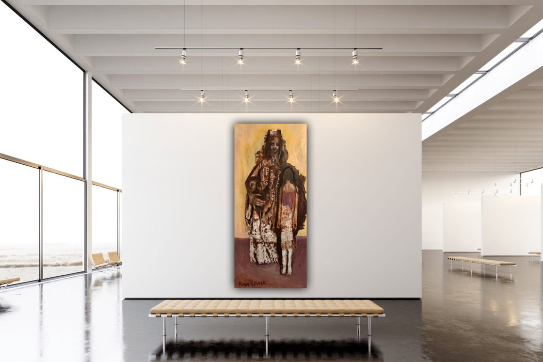 A painting titled 'Father Figure by Ryan  Louder' by Ryan Louder