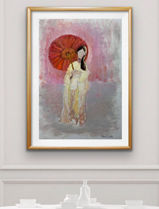 Geisha Girl Painting by Ryan Louder