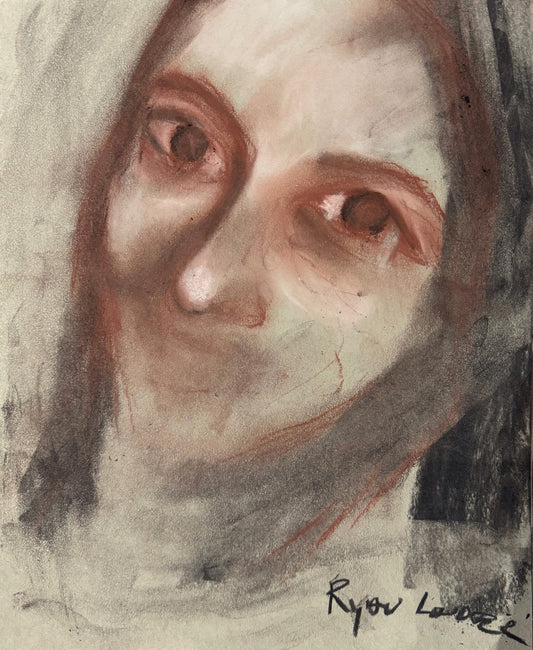 A painting titled 'Study Of Hazel Eyes by Ryan  Louder' by Ryan Louder