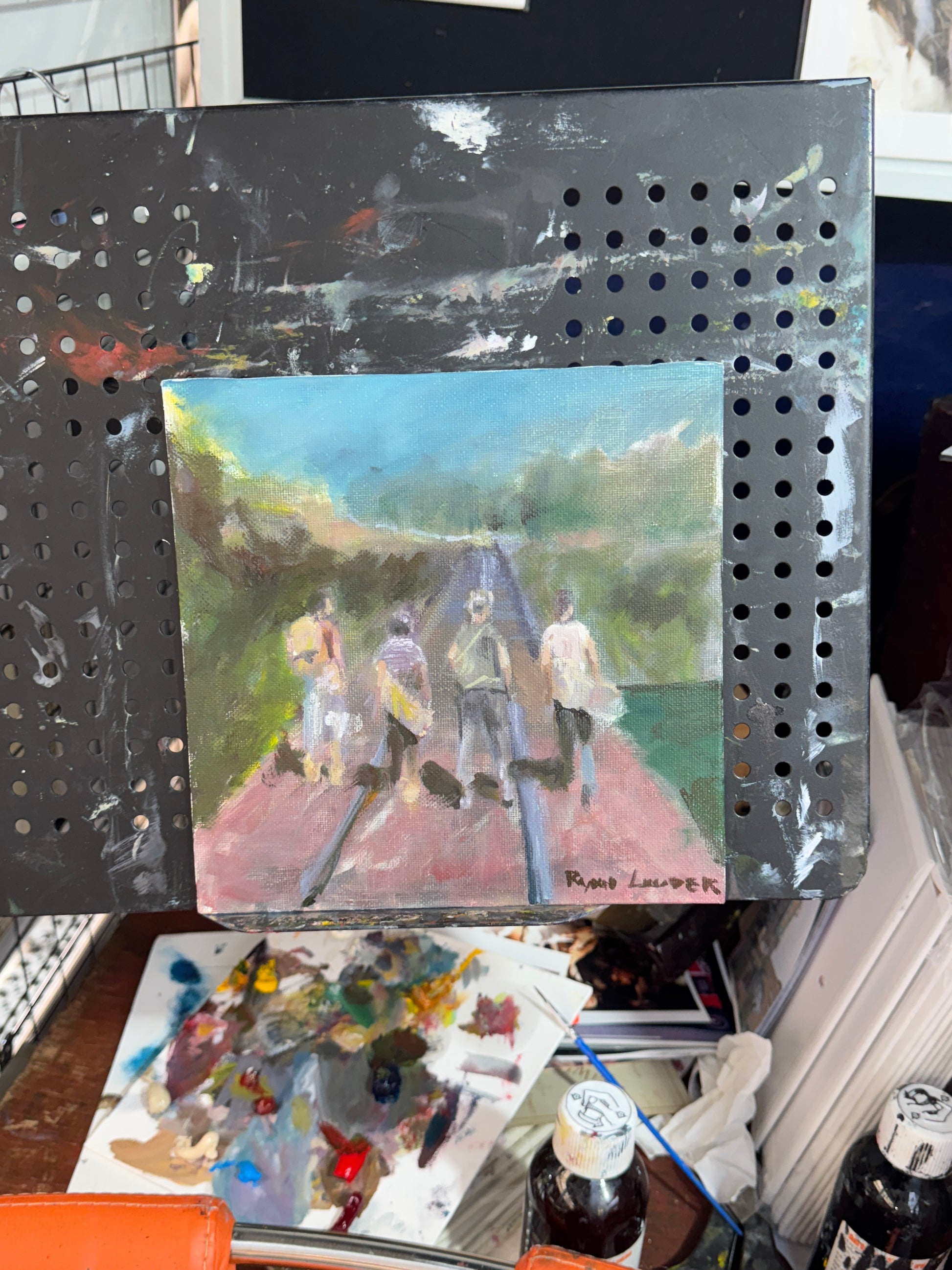 A painting titled 'Stand By Me by Ryan Louder' by Ryan Louder