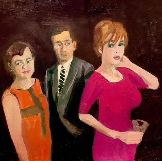A painting titled 'Mad Men by Ryan  Louder' by Ryan Louder