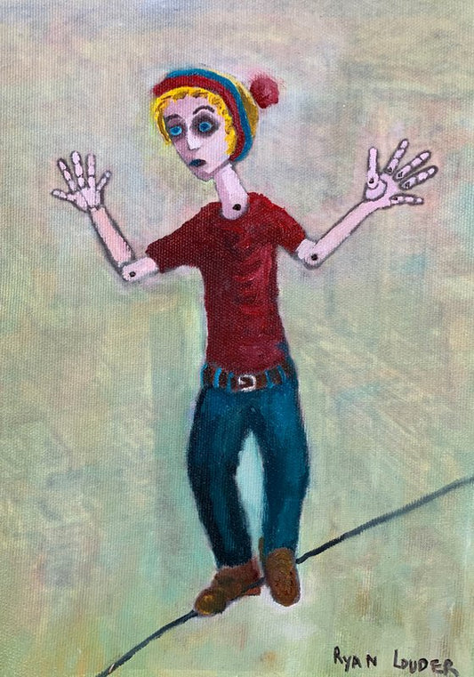 Puppet On A String Painting by Ryan Louder