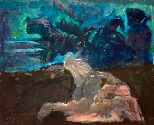 A painting titled 'Romeo and Juliet In Sea Storms by Ryan  Louder' by Ryan Louder