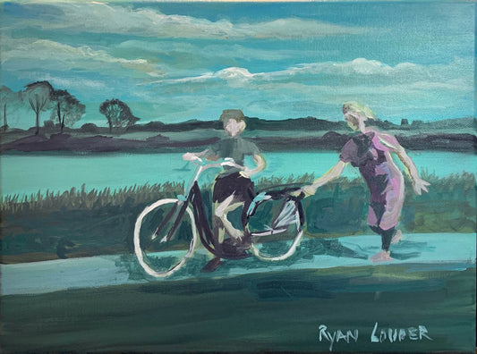 Learning To Ride A Bike by Ryan  Louder - Sold