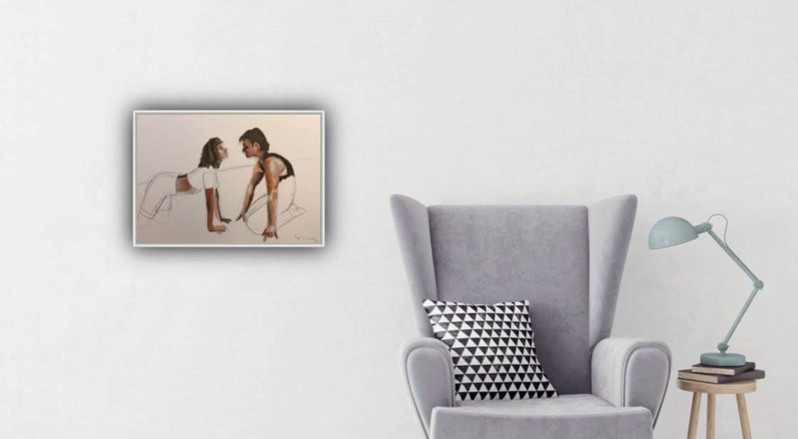 A painting titled 'Dirty Dancing by Ryan  Louder' by Ryan Louder