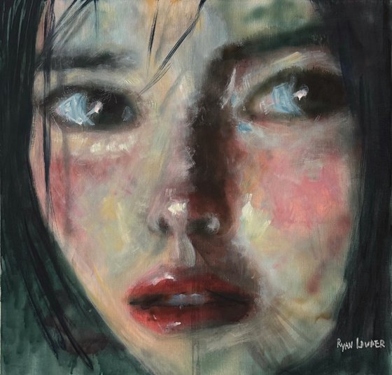A painting titled 'in The Moment by Ryan  Louder' by Artworks by Ryan Louder