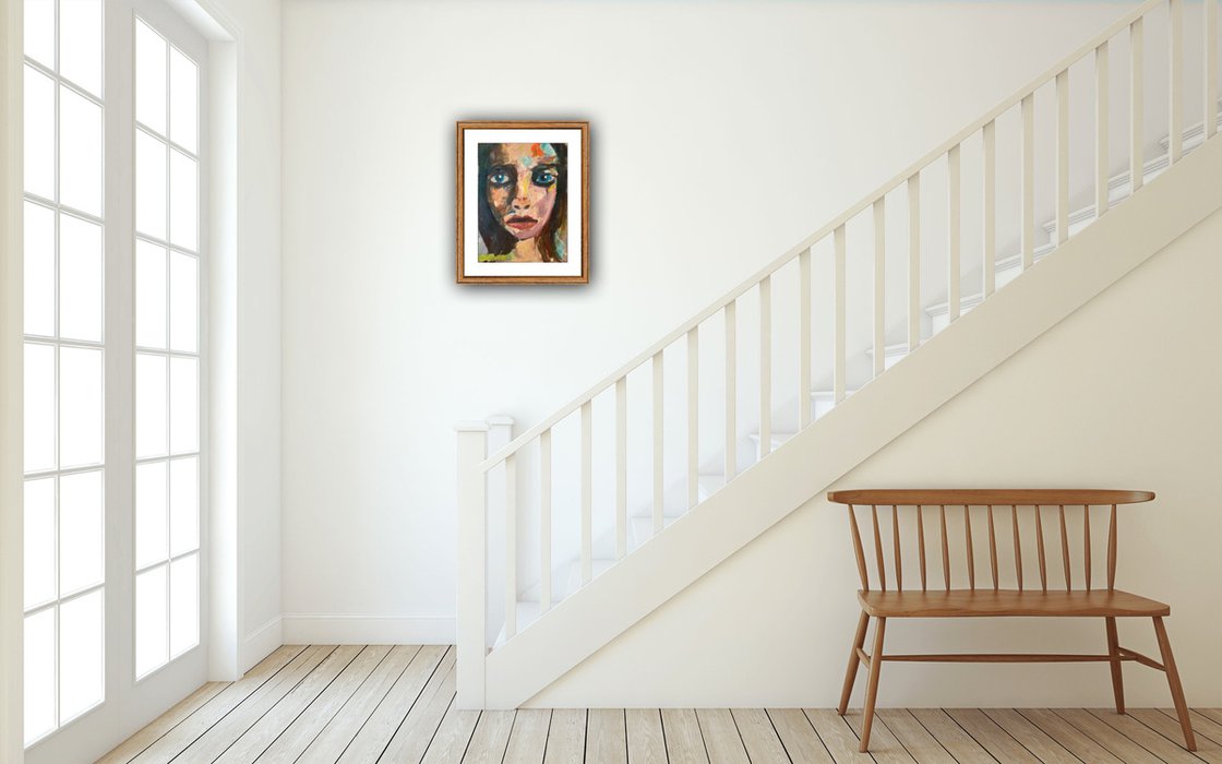 A painting titled 'Portrait Of A Woman 3 by Ryan  Louder' by Ryan Louder