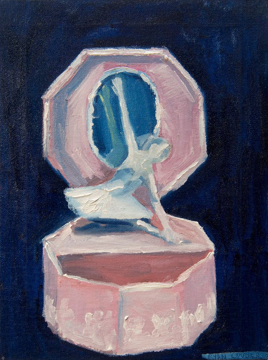 Music Box Dancer 9x12 Ballet Wall Art - Ballet Painting by Ryan  Louder - Sold