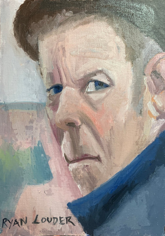 A painting titled 'Tom Waits by Ryan  Louder' by Ryan Louder