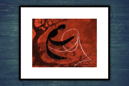 A painting titled 'Charred humanity 9x12 Limited Edition Print by Ryan  Louder' by Ryan Louder