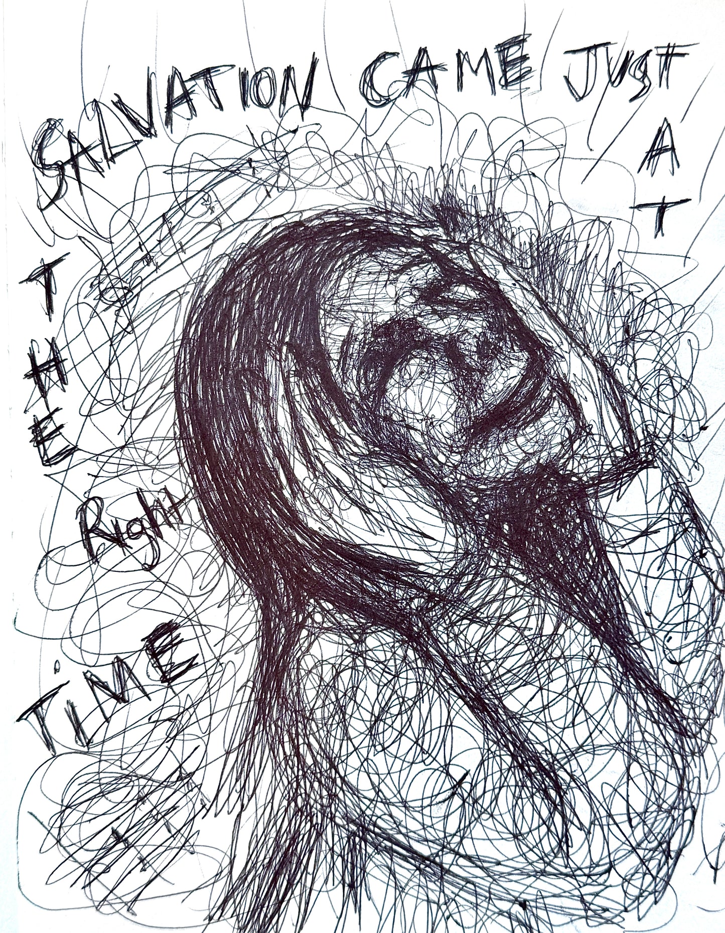 A painting titled 'Salvation' by Ryan Louder