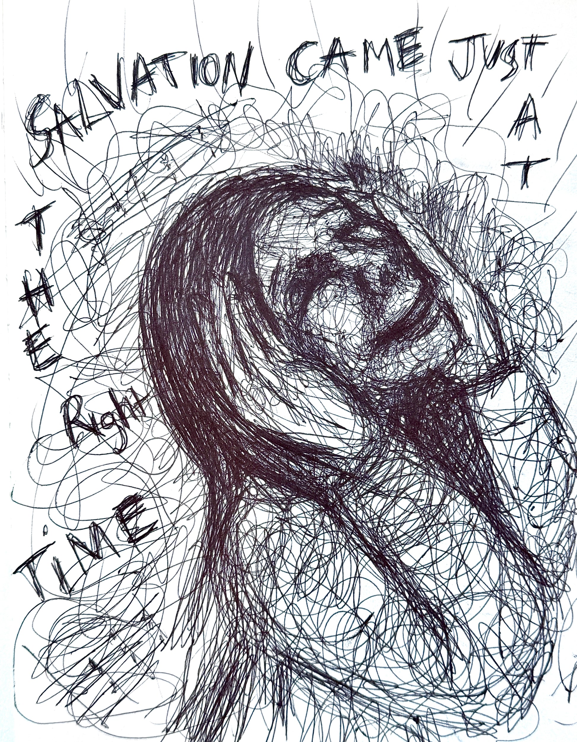 A painting titled 'Salvation' by Ryan Louder
