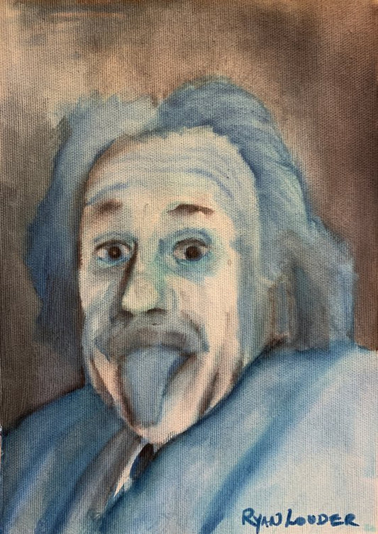 Einstein Painting by Ryan Louder