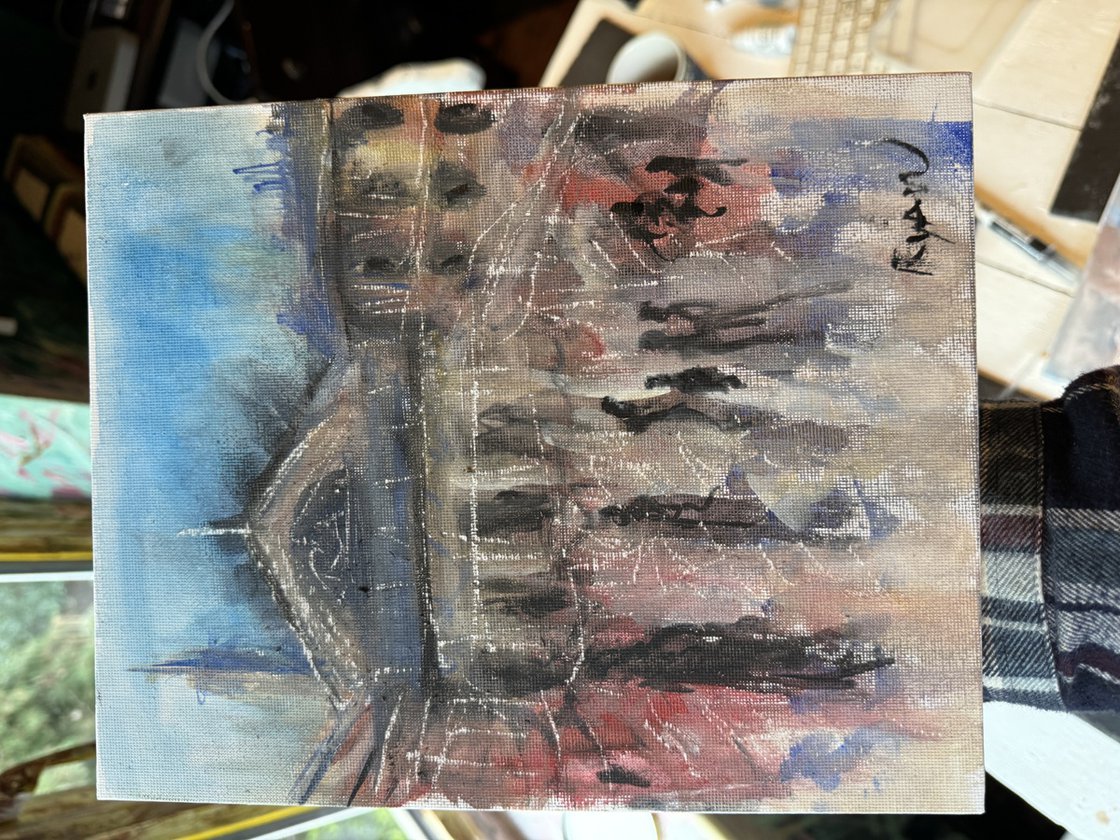 A painting titled 'London 2 by Ryan  Louder' by Ryan Louder