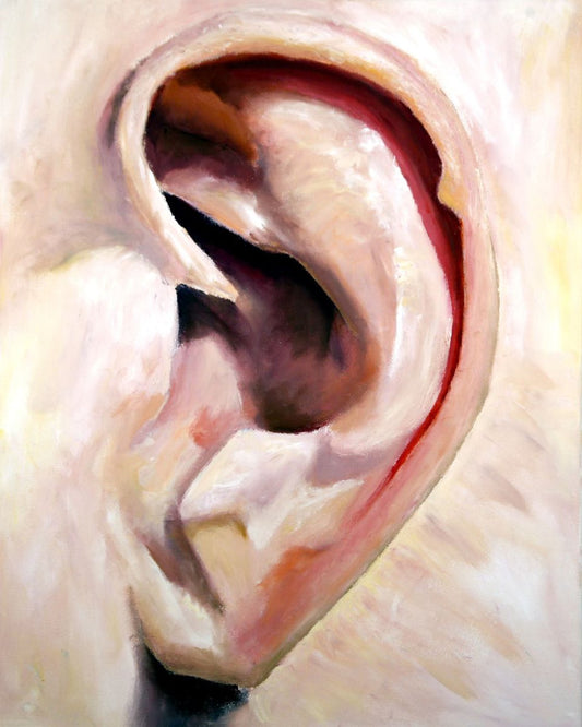 A painting titled 'Ear by Ryan  Louder' by Ryan Louder