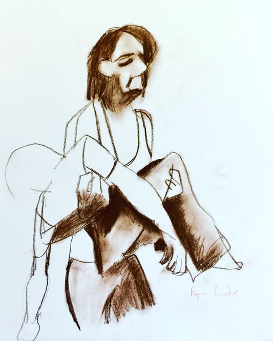 A painting titled 'In hope of a miracle by Ryan  Louder' by Ryan Louder