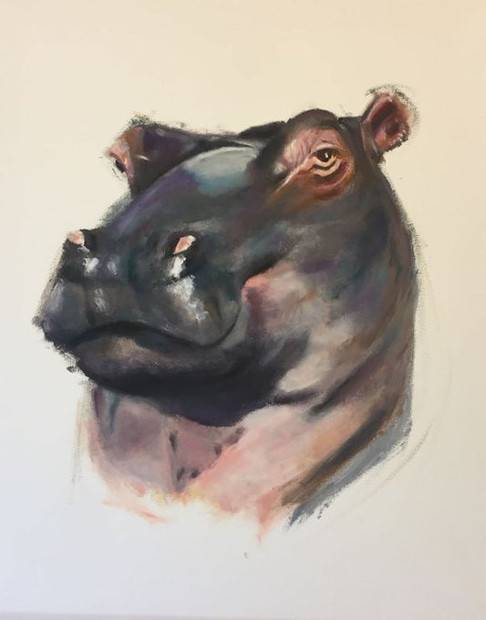 Hello Mr Hippo Painting by Ryan Louder