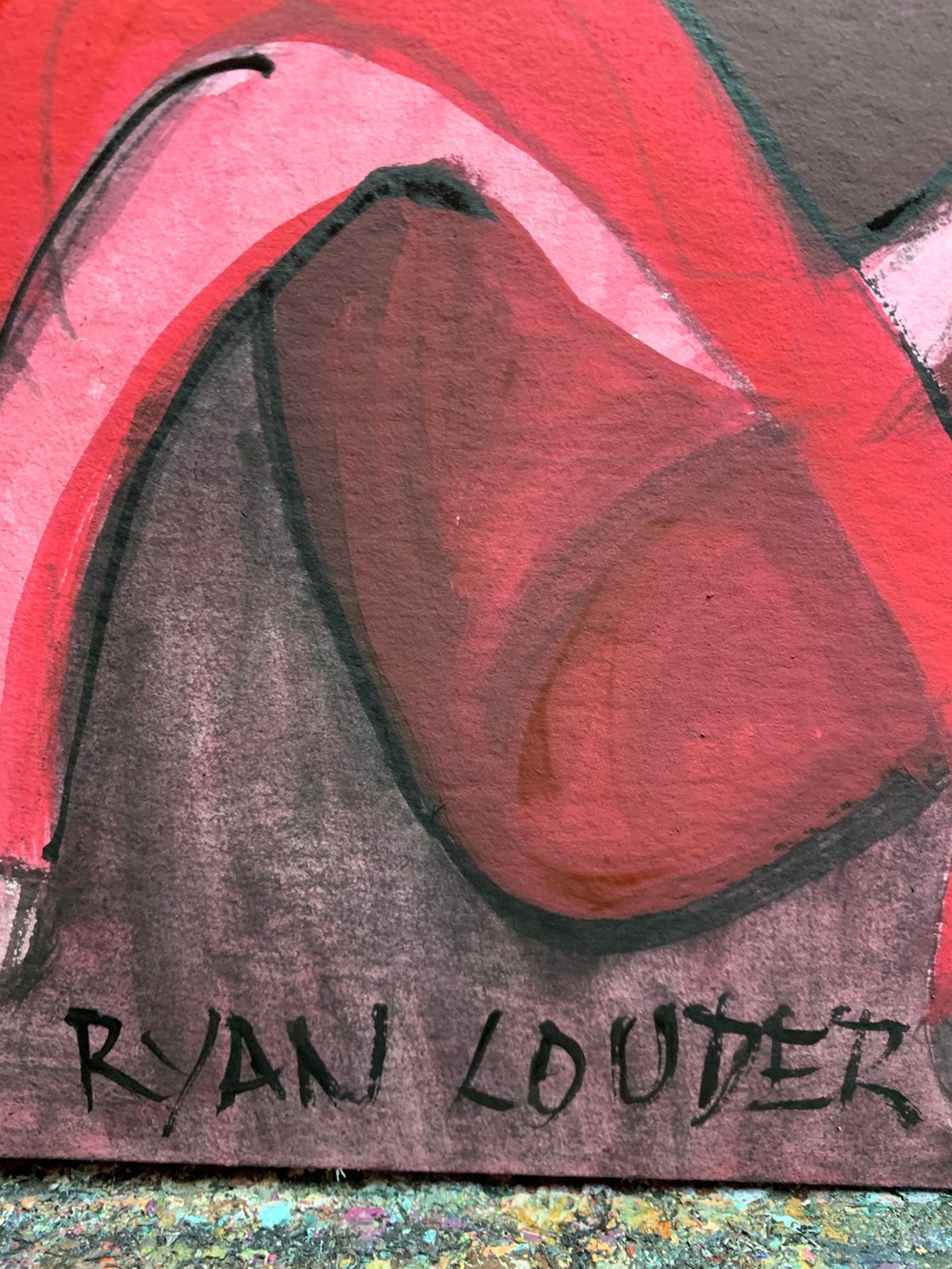 A painting titled 'Dragon Heart by Ryan  Louder' by Ryan Louder