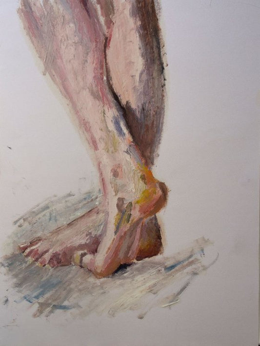 Nude Study - Legs Painting by Ryan Louder