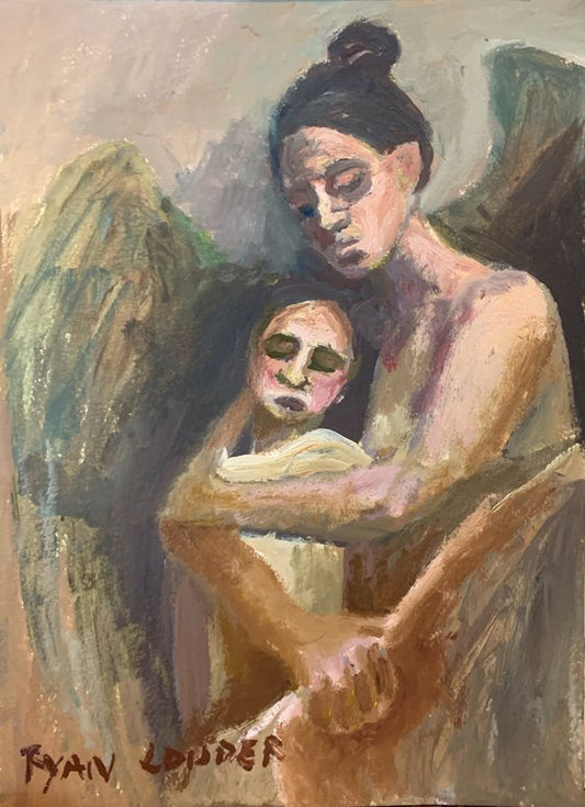 Mother and Child Painting by Ryan Louder