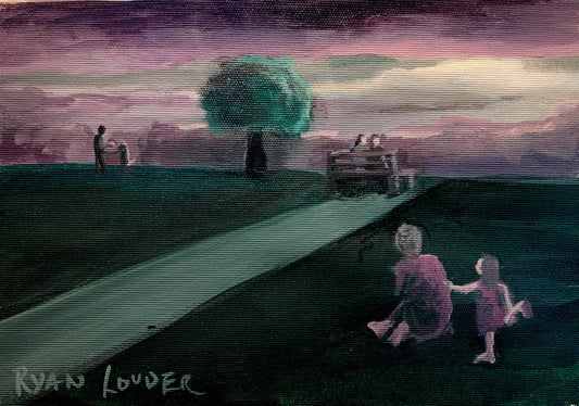 A painting titled 'A Day In The Park by Ryan  Louder' by Ryan Louder
