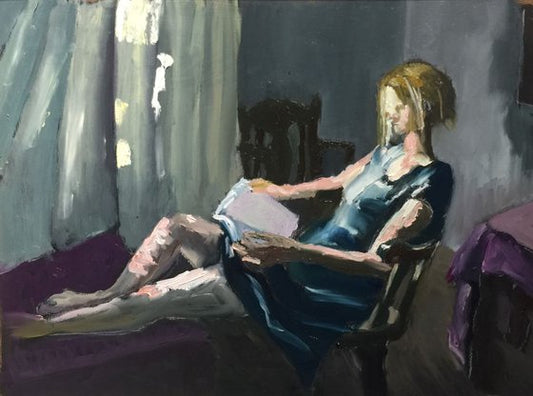 Reading Painting by Ryan Louder