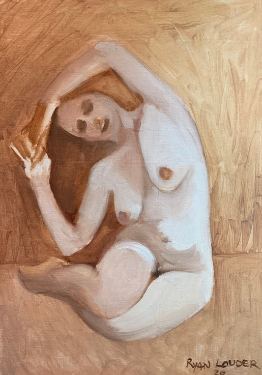 A painting titled 'Nude 2 by Ryan  Louder' by Ryan Louder