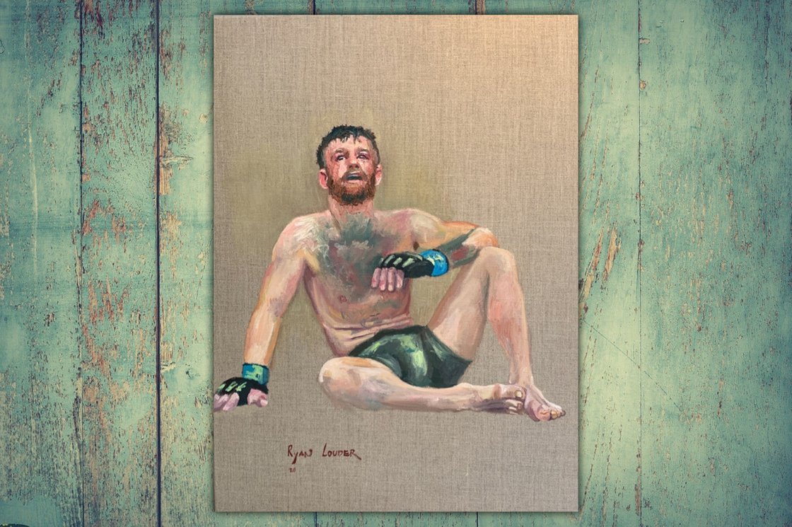 A painting titled 'Conor McGregor by Ryan  Louder' by Ryan Louder