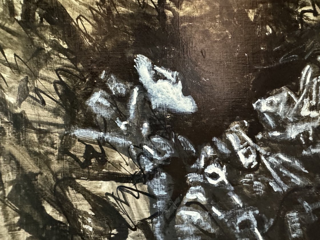 A painting titled 'The King That Lost It All by Ryan  Louder (SOLD)' by Ryan Louder