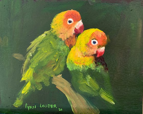 Lovebirds Painting by Ryan Louder