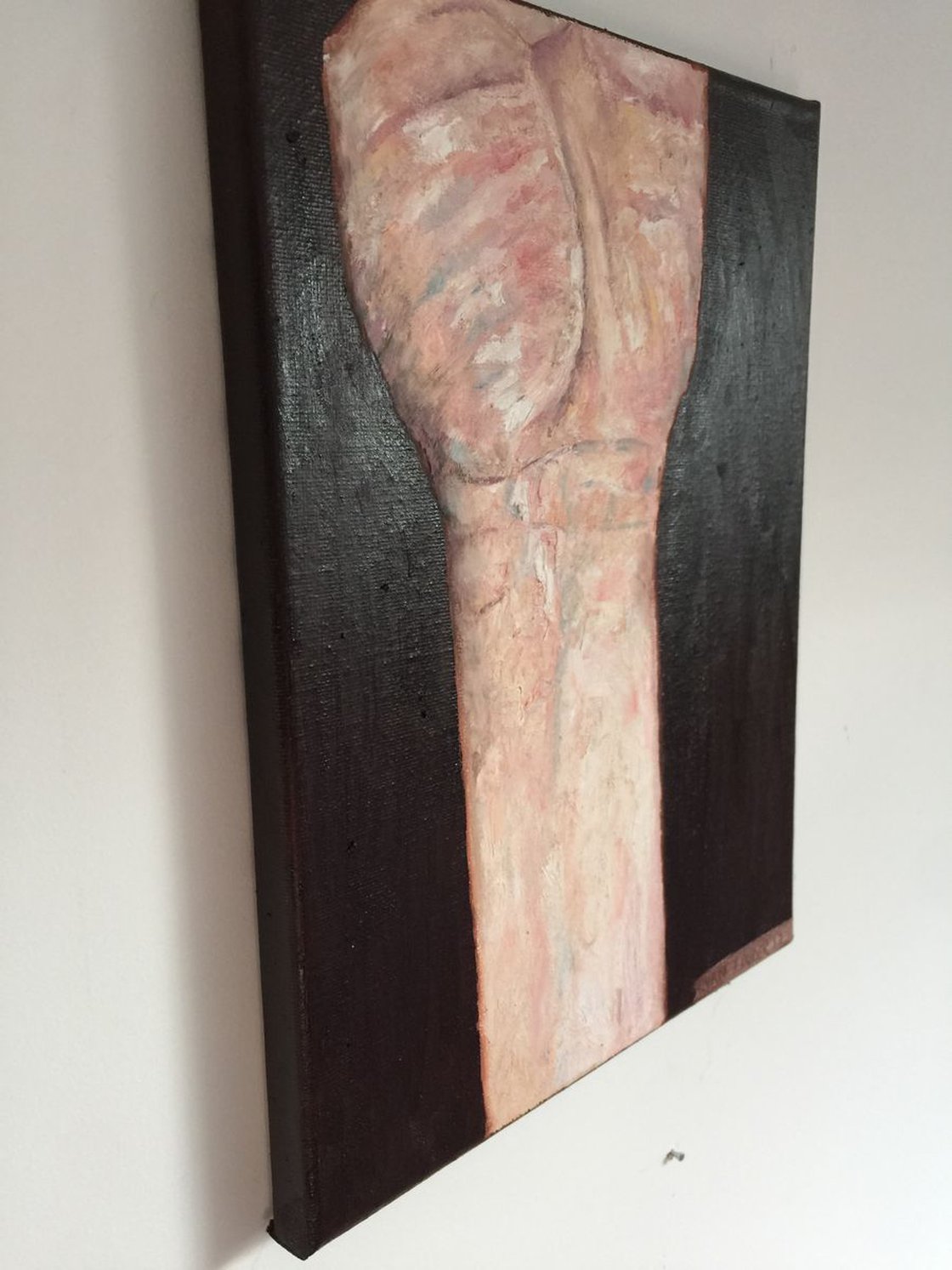 A painting titled 'Study Of A Mans Wrist 12x9 oil on canvas by Ryan  Louder' by Ryan Louder