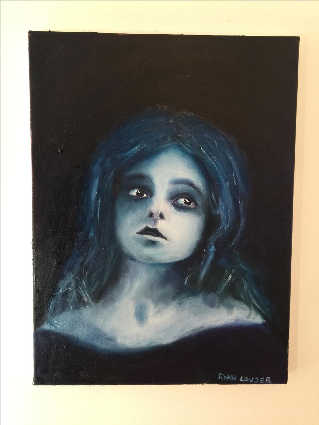 A painting titled 'When there's a knock on the door by Ryan  Louder' by Ryan Louder