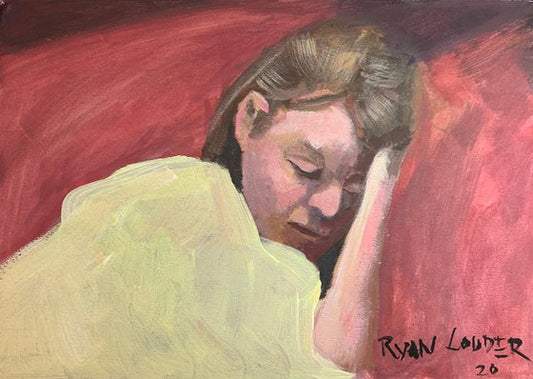 Girl Sleeping Painting by Ryan Louder