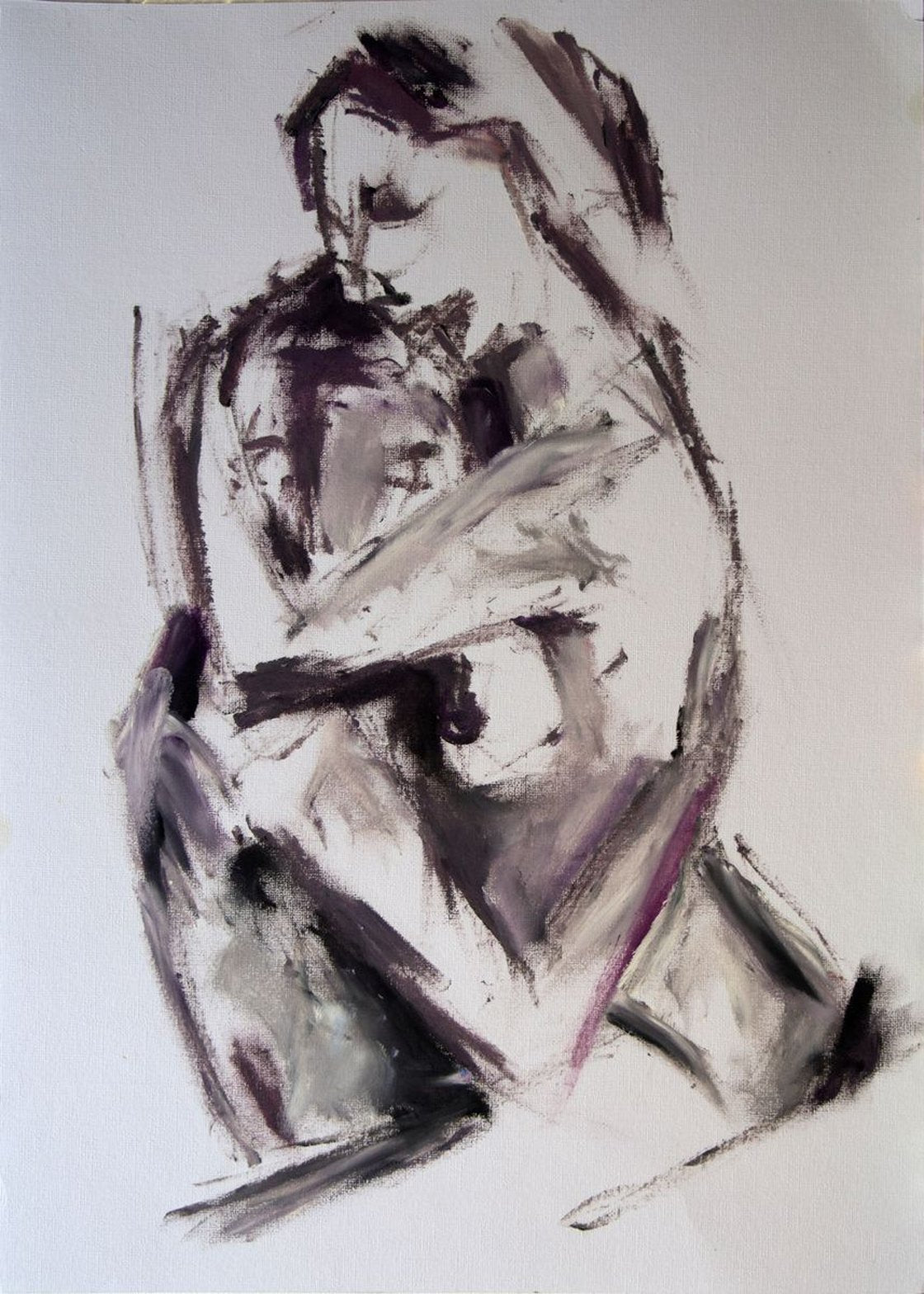 Sketch Of A Couple 9x12 by Ryan  Louder - Sold