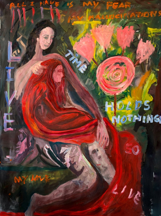 A painting titled 'Time Holds Nothing So Live by Ryan  Louder' by Ryan Louder