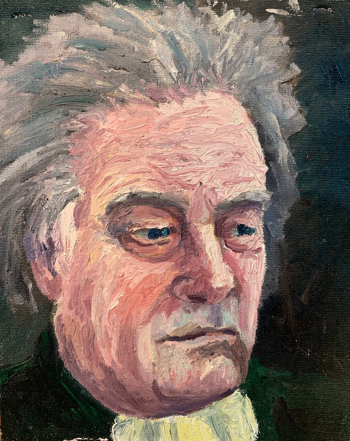 Beethoven Study In Oil - Small Portrait by Ryan  Louder