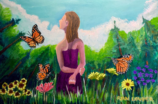 A painting titled 'On A Summers Day by Ryan  Louder' by Ryan Louder