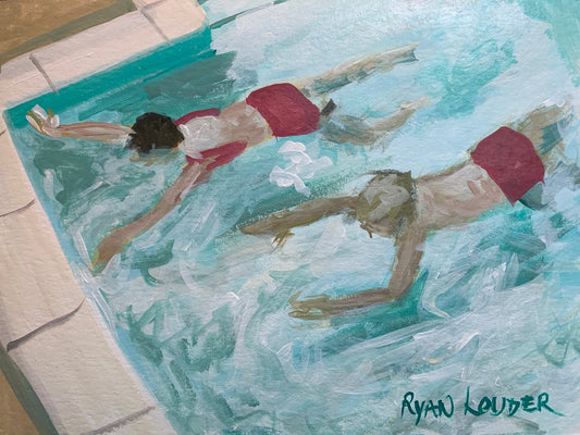 A painting titled 'Photo Finish by Ryan  Louder' by Ryan Louder