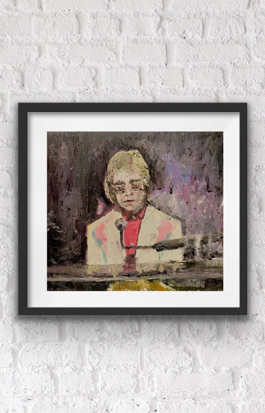 Elton John Painting by Ryan Louder