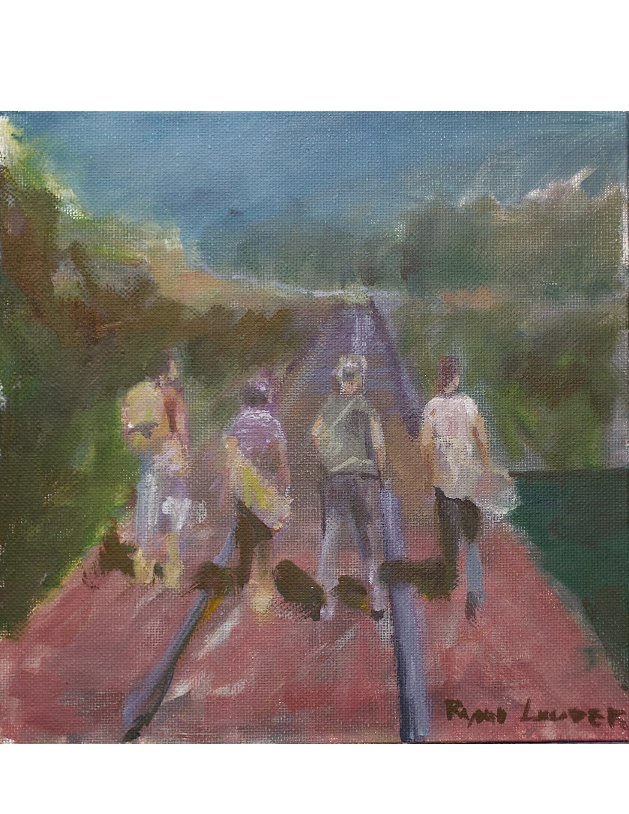 A painting titled 'Stand By Me by Ryan Louder' by Ryan Louder