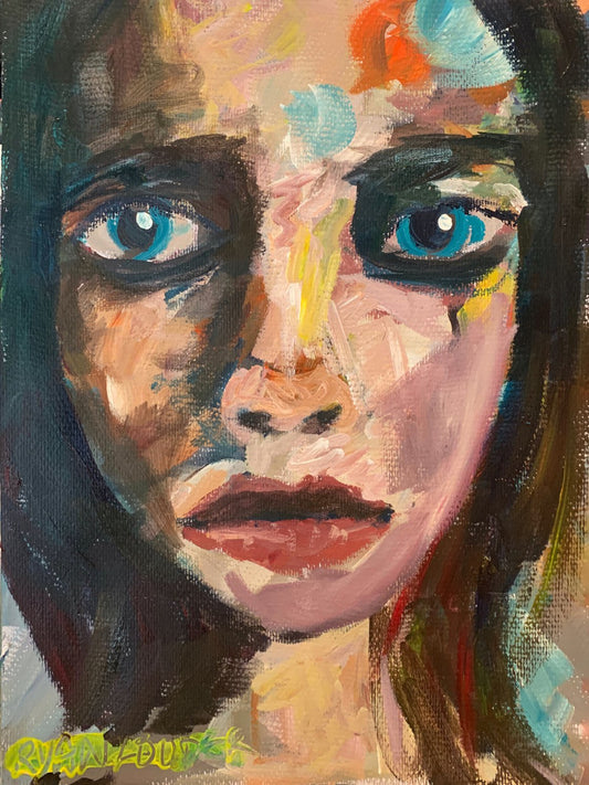 A painting titled 'Portrait Of A Woman 3 by Ryan  Louder' by Ryan Louder