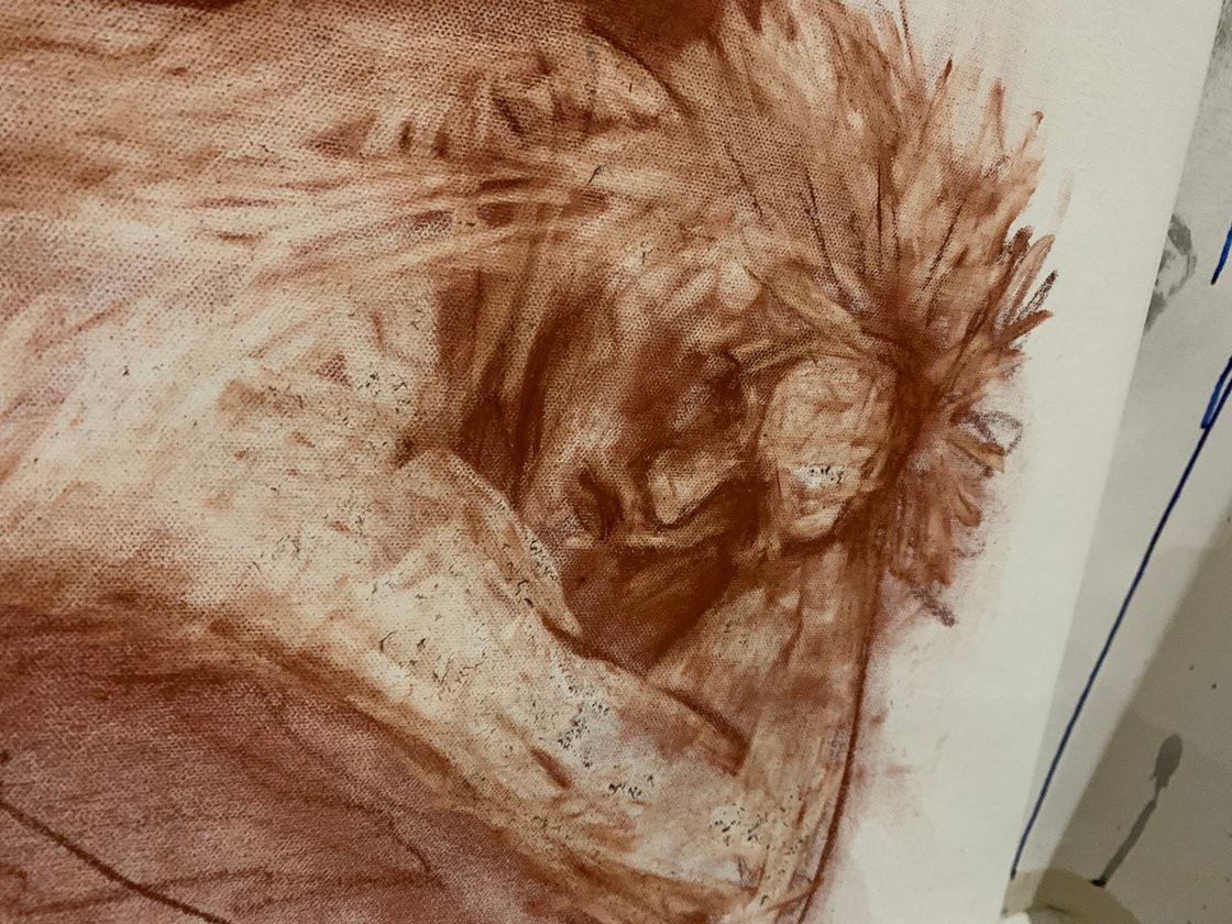 A painting titled 'Nude of Juno 1 by Ryan  Louder' by Ryan Louder