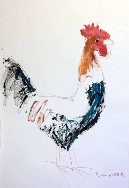 Chicken by Ryan  Louder - Sold - Surreal Multi-Layered Vision - Fusion of Waking Life and Dreams