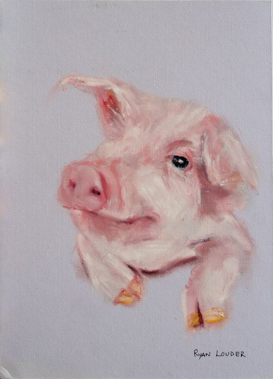 Pig Painting by Ryan Louder