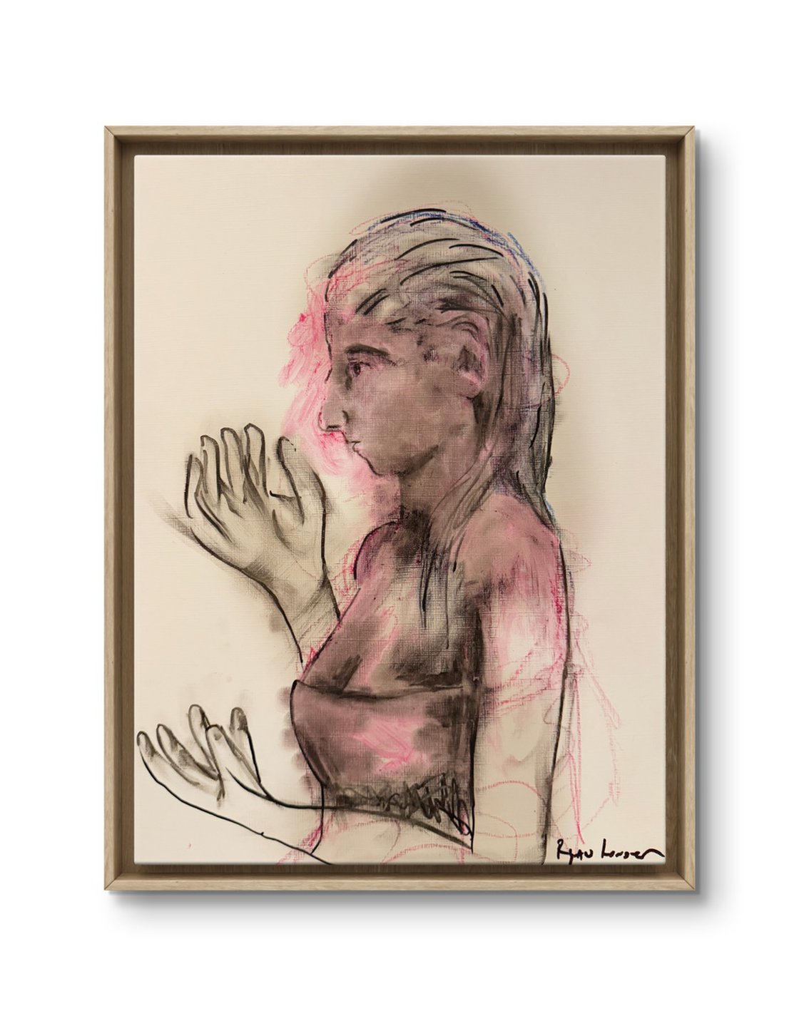A painting titled 'Weighing Up Decision by Ryan  Louder' by Ryan Louder