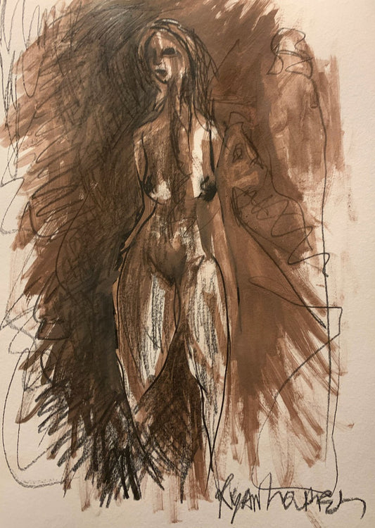 A painting titled 'figure 12x16 by Ryan  Louder' by Ryan Louder