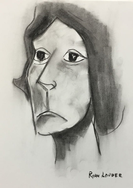 A painting titled 'Woman Portrait 3 by Ryan  Louder' by Ryan Louder
